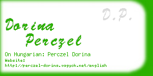 dorina perczel business card
